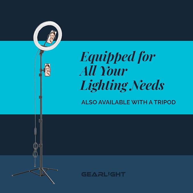 GearLight Selfie Ring Light for Computer or Phone - iPhone Compatible LED Lighting for Laptop Webcam, Video Recording - Rechargeable Circle Clip - Cute Stuff & Room Decor - White - 3.5 inch - Image 9