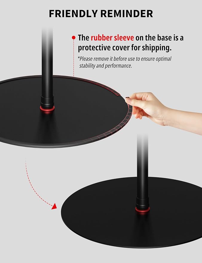 iFootage RB-A500 Heavy Duty Round Base Light Stand 79" Monopod | Telescoping Monopod with 22lbs/10kg Load Capacity, Space-Saving Tripod Alternative for Camera Video Light LED Panel Streaming - Image 8