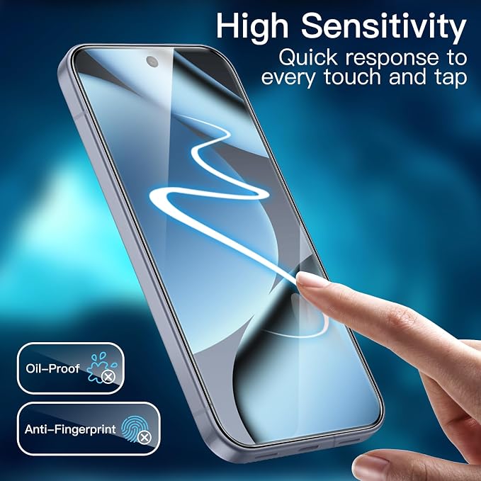 JETech Screen Protector for Google Pixel 10 Pro XL, 2+2 Pack | with Camera Lens Protector, HD Clear Tempered Glass, Anti-Scratch Protection, Easy Installation Tool - Image 7