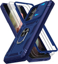 Gritup for Samsung S21 Ultra Case: Galaxy S21 Ultra Case with Screen Protector*2 | Magnetic Stand & Slide Camera Cover | Shock Proof Military-Grade para SamsungS21 Ultra Cover -Blue by Gritup