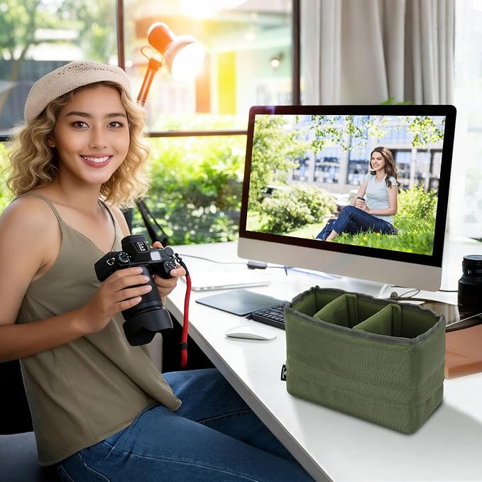 Koolertron Waterproof DSLR Camera Bag with Removable Insert, Adjustable Compartments, Fits in Camera Bags - Protective Case for DSLR/SLR Cameras & Accessories - Image 3