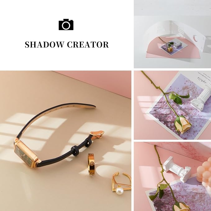 Product Photography Backdrops, 16x11.5 Inch Photo Backdrop Board Kit, 8Pcs 16 Patterns with 2Pcs Photo Shadow Maker for Makeup Product Shooting, Food Jewelry Cosmetics Photography - Image 5