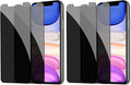 YMHML [4 Pack] Privacy Screen Protector for iPhone 11/XR, Tempered Glass Anti-Spy Bubble Free Case Friendly Easy Installation Film for iPhone 11/XR 6.1 Inch by YMHML