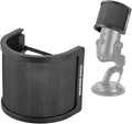 NEEWER Pop Filter for Microphones, Triple Layer Isolation Shield Windscreen Cover for 40-72 mm Diameter Mics, Compatible with Blue Yeti for Podcast Streaming Voice Over Singing Studio Recording, MS020 by Neewer