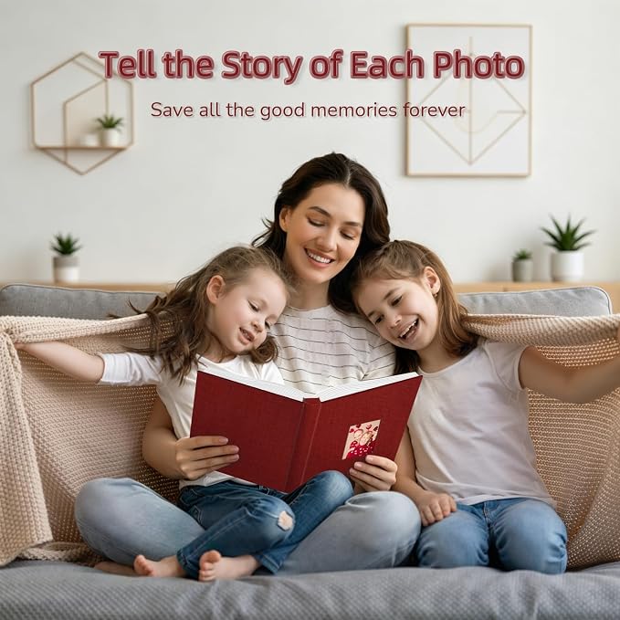 Popotop Photo Album 4x6-600 Photos Photo Books with 600 Horizontal and Vertical Pockets,Linen Cover Albums for Family Wedding Anniversary Baby Vacation Pictures - Image 6