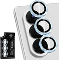 for Samsung Galaxy Z Fold 8 Ultra Camera Lens Protector, Individual Metal Ring Tempered Glass Lens Cover, [Strong Adsorption] Scratch Resistant Ultra-Thin HD Clear Lens Cover, 1 Set-Blue by Btscase