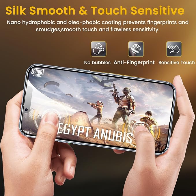 Romkasi 3 Pack Privacy Screen Protector for iPhone 17e 6.3 Inch with 3 Pack Camera Lens Protector, Anti Spy Tempered Glass Film, Anti-Scratch, Touch Sensitive, Case Friendly - Image 7