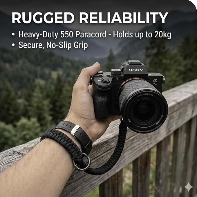 Camera Wrist Strap for Mirrorless Cameras, Quick Release Camera Wrist Strap, Camera Hand Strap with Safer Connector - Image 8