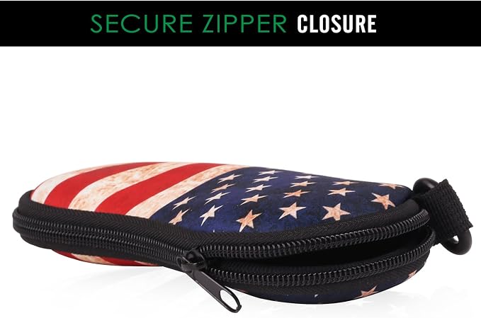 MoKo Sunglasses Soft Case Ultra Light Neoprene Zipper Eyeglass Case for Men Women - Image 5