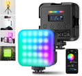 NEEWER RGB62 Magnetic RGB Video Light with APP Control, 2 Pack 360° Full Color LED Camera Light with 3 Cold Shoes CRI97+ 2500K-8500K 17 Scenes 2000mAh Rechargeable Portable Photography Selfie Lighting by Neewer