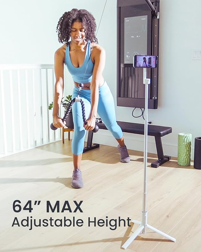 KraftGeek Magnetic Phone Tripod for iPhone, 64" Selfie Stick for Magsafe | N52 Magnetic Mount, Reinforced Aluminum, Portable Cell Phone Tripod Stand with Remote for Travel & Video Recording - Image 3