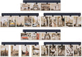 6 Picture Frames Collage Wall Decor With 30 Clips, Wood Photo Frame, No Drilling Required, Adhesive Stickers, Easy to Install, Black. by AIYOME