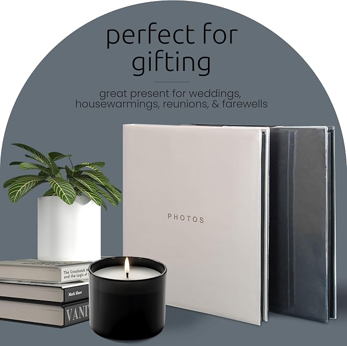 Kiera Grace Jocelyn Photo Album, 80-Page Photo Book with CD Storage Pocket, Holds 400 4 x 6 Pictures, Ideal for Weddings and Scrapbooks, Enhances Bookshelf Decor, White - Image 6