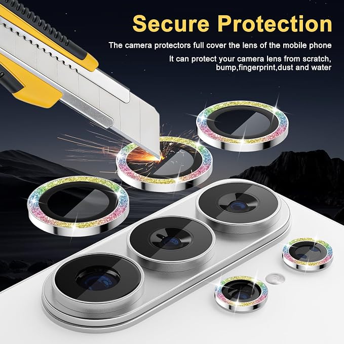Camera Protector for Samsung Galaxy S26 Ultra, Glitter Colorful | Tempered Glass, Auto-align Tray, Easy Installation, Case Friendly, Anti-Scratch, HD Clear, Ultra Slim - Image 2