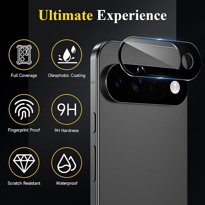 4 Pack Camera Lens Screen Protector Compatible with Google Pixel 11 | 9H Tempered Glass Camera Lens Cover Decoration, Scratch-Resistant, Case Friendly, High Definition(Not for 11 Pro/Pro XL) - Image 5