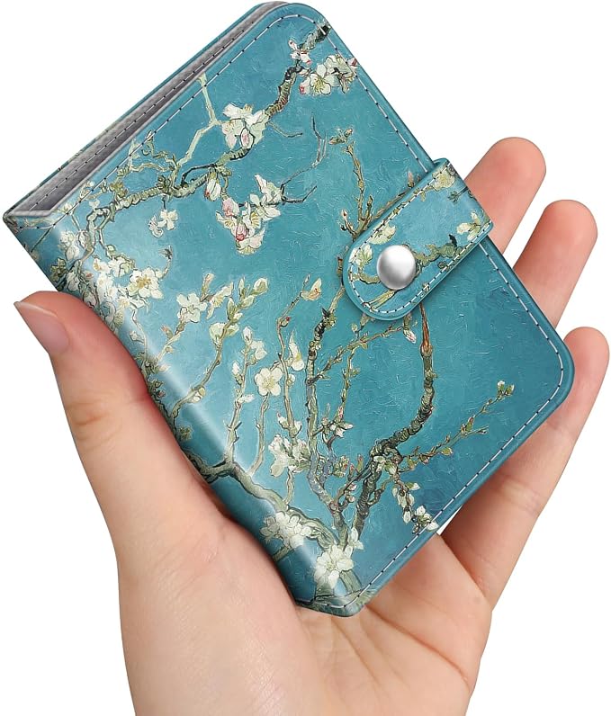 Fintie Mini Photos Album Book for 2x3 Inch Films - 52 Pockets Small Albums | For Fujifilm Instax Mini, Polaroid Hi-Print Pictures, Portable Kpop Photocard Holder, Travel Memory Book, Blossom by Fintie