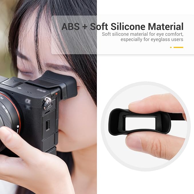 Extended A7CII A7CR Eyecup,Camera Eye Cup for Sony Alpha A7CII A7CR Only | Soft Silicon,for Sony Alpha A7CII A7CR Camera,Not Fits A7C,Not Scratch the Camera Body,Not Affect the Use of Screen - Image 3