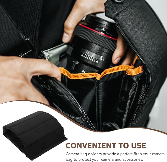 OSALADI 8Pcs Camera Bag Divider Insert Set Padded Dividers Compartment Organizer - Image 6