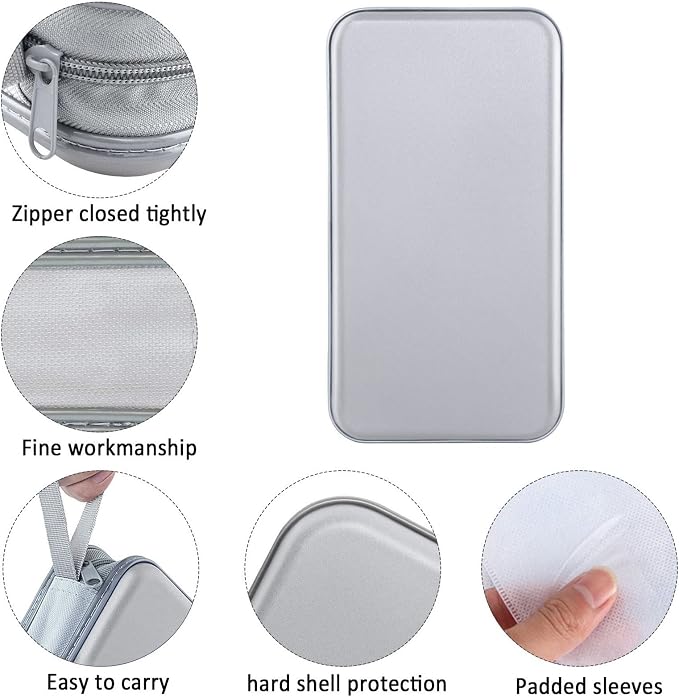 Siveit CD DVD Cases 96 Capacity Disc Storage Binder for Car(Silver) | Hard Plastic CD DVD Disc Cases Storage Binder Wallet for Car Home Office Travel - Image 2