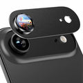 Uyiton for iPhone Air Camera Lens Protector, Metal Frame Glass Cover | Not Easy to Break, Strong Adsorption, Case-Friendly, Metal 9H Sapphire Glass Rear Camera Screen Cover, Space Black by Uyiton