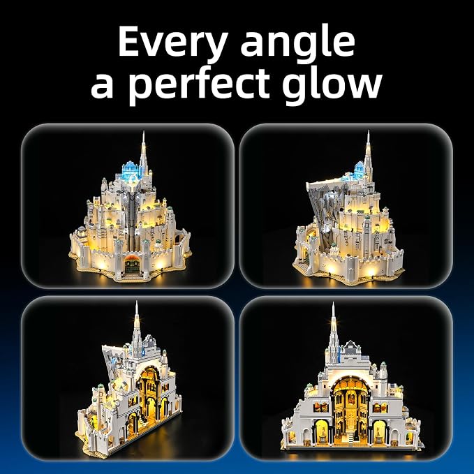 YEABRICKS LED Light for Lego 11377 Icons The Lord of the Rings: Minas Tirith Remote Control Version Building Blocks Model -Gift for Collectors & Hobbyists(Building Set NOT Included) - Image 7