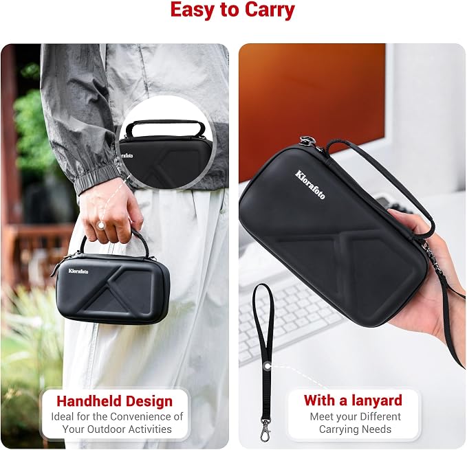 EVA PU M.2 SSD Holder with 12 Clear M.2 NVMe Cases for 2280/2260/2242/2230 SSDs, Water-Resistant & Shockproof with Zipper Pocket & Carry Handle - Image 6