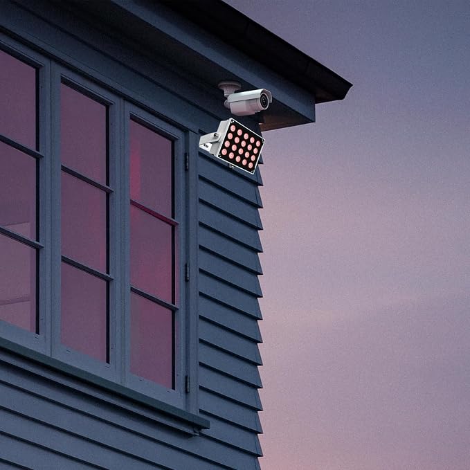 Univivi 20-LEDs IR Illuminator 850nm IR Light for Security Camera, White | Long Range IR Illuminators for Night Vision, 90 Degree Wide Angle Infrared Flood Light, IP67 Waterproof for Outdoor&Indoor - Image 6