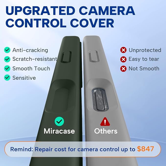 Miracase Magnetic for iPhone 17 Pro Case, Silicone, Dark Green | Compatible with MagSafe, Soft Microfiber Lining,Shockproof Drop Protection Phone Case for 17 Pro - Image 3