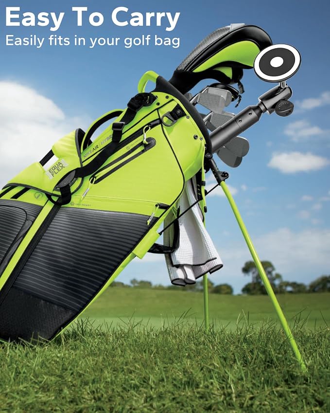 Magnetic Golf Phone Monopod, 57" Gust-Proof Metal Pole with Ground Spike | Snap-On MagSafe Lock, Swing & Putting Training Aid Tripod Stand, for iPhone 17 16 15, Galaxy, Android, Magnetic Cases - Image 8