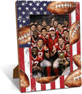 Football Picture Frame, Tabletop Display Frames for Football Players and Coaches, Sports Themed Photo Frame, Sports Decor for Home, Insert 4x6 Inches Photos by Unknown