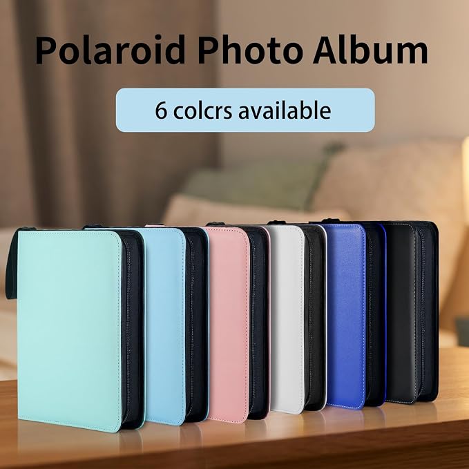 Polaroid Photo Album Book with 240 Pockets 3.5x4.25 Inch Pictures Fits for Polaroid i-Type, 600, SX-70，Go instant photos and Fujifilm Instax Wide Square Photos（Mint Green） - Image 6
