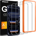 Wiaocit 3 Pack Tempered Glass Screen Protector for iPhone 17 Pro | 9H Hardness, Installation Frame, Bubble Free, Case Friendly by Wiaocit