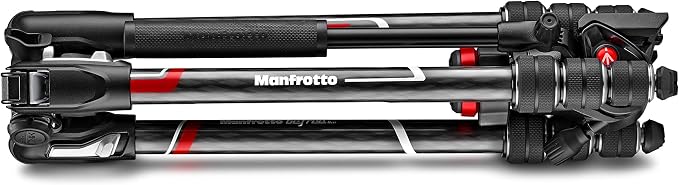 Manfrotto Befree Live, Travel Video Tripod, Carbon Fiber with Twist Lock with MVH400AH Fluid Head for DSLR, Mirrorless, Compact and Video Cameras Up to 4 kg | Twist Lock with MVH400AH Fluid Head for DSLR, Cameras Up to 4 kg - Image 8