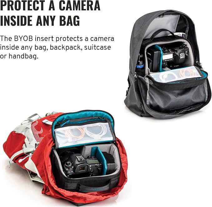 Tenba BYOB 9 DSLR Backpack Insert - Turns any bag into a camera bag for DSLR and Mirrorless cameras and lenses – Blue (636-623) - Image 3