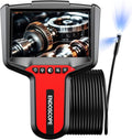 Endoscope Camera with Light: 5" 1080P HD Dual-Lens Inspection Borescope Camera for Sewer - 16.4ft Waterproof Industrial Endoscope - Flexible Snake Bore Scope for Plumbing Automotive by TGJOR