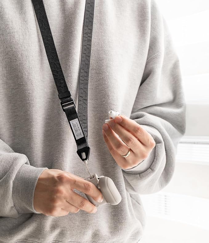Ringke Phone Lanyard [Lanyard Strap Lettering Black 3] for Camera | Travel Essentials, One-Touch Buckle, Premium Material Phone & Camera Accessories, Adjustable Sturdy Universal Neck Strap - Image 7