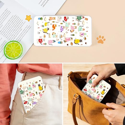 PERFECTSIGHT Switch Game Card Case for Nintendo Switch 2/ Lite / OLED, Switch 2 Game Holder Cartridge Case for 24 Game Cards and 48 SD Cards, Cute Kawaii Portable Compact Storage Box, Kitty - Image 6