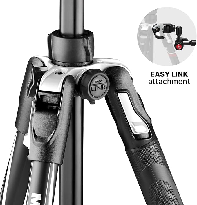 Manfrotto Befree Live, Travel Video Tripod with Video Camera Head and Lever Closure, Aluminum Tripod for DSLR, Mirrorless, Reflex Cameras and Video Cameras, Camera and Video Accessories - Image 6