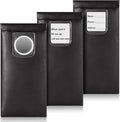 TRIUMPH VISION Eyeglass Case Glasses Case Soft Sunglass Pouch Sleeve 3 Pack | Slim Lightweight Alternative to Bulky Case, Leather Lined Protect Lens, Squeeze Easy to Use, Stylish Portable for Daily Use by TRIUMPHVISION