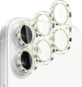 Dengduoduo 3 Pack Camera Lens Protector for iPhone 17, Tempered Glass, Ultra HD, 9H Hardness, Anti-Scratch, Case Friendly,[No Affect on Night Shots], Glitter Green by Dengduoduo