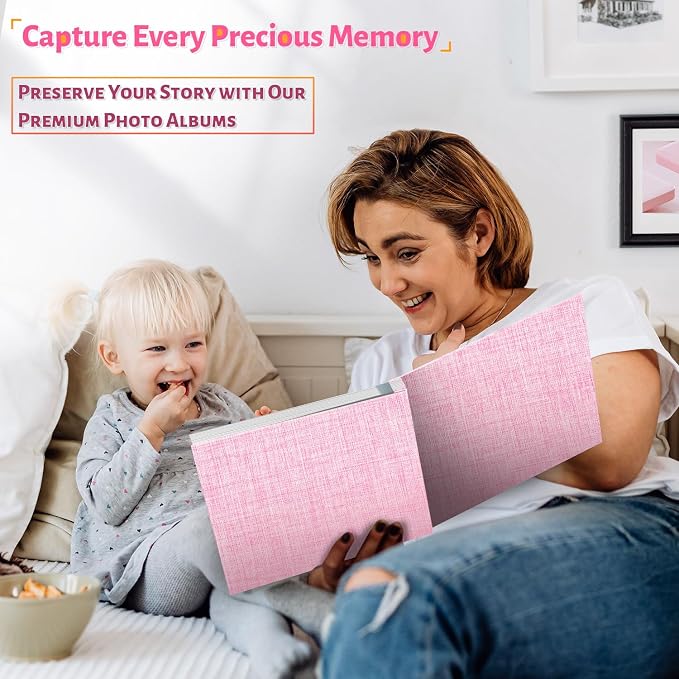 Artfeel Photo Album Self Adhesive Scrapbook,60 Pages Large Photo Book for 4x6,5x7,8x10 Pictures,DIY Album for Baby Wedding Family Travel Birthday,with Metallic Pen and Scraper - Image 6