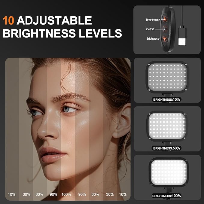 EMART LED Video Light,62" Tripod, 3000-5500K Studio Lights for Photography | Portable 3000-5500K CRI97+ Panel Light & Magnetic Light Filters, Bi-Color Dimmable Lighting for Video Recording,Podcast 2Pack - Image 7