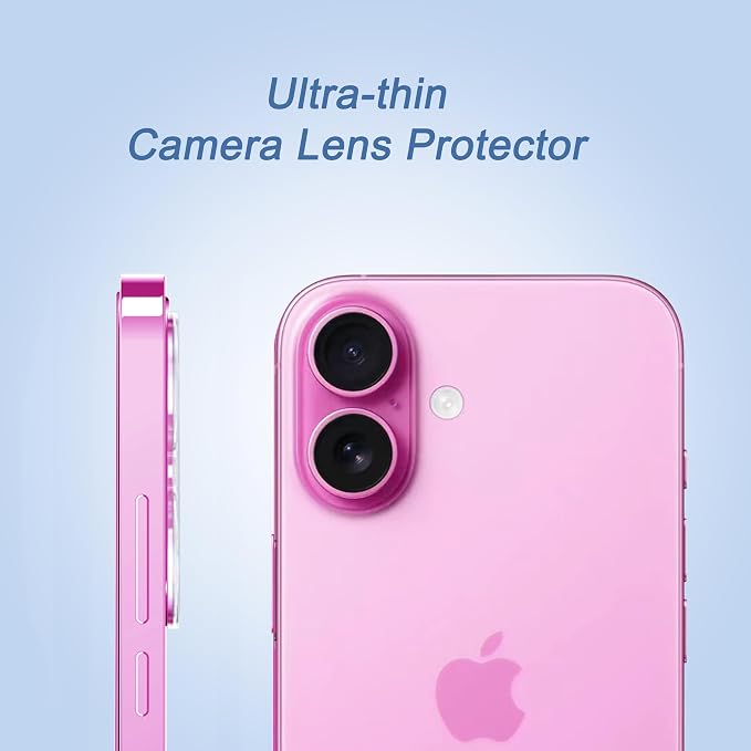Ailun 3 Pack Camera Lens Protector for iPhone 16 & iPhone 16 Plus | Tempered Glass, Anti-Scratch, Case Friendly, Does not Affect Night Shots - Image 4