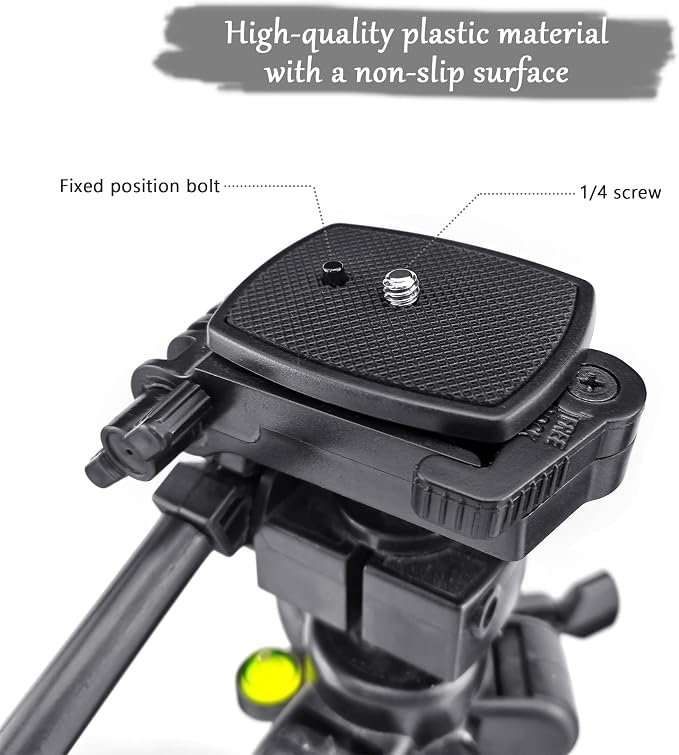 BlingKingdom 43 mm Camera Tripod Quick Release Plate for Tripod Mount | Tripod Quick Release Plate with 1/4 in Screw, Non-slip Design, Easy to Install and Carry - Image 2