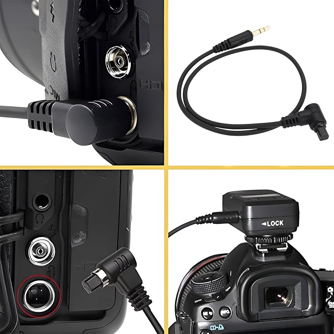 1PC 3.5mm-N3 CCamera Shutter Connecting Cable Cord Compatible with Canon TW283-N3 Compatible with Canon EOS R3 Connect the Camera to an External Shutter Trigger - Image 3