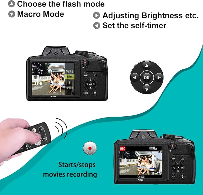 Wireless Camera Remote Control Remote Shutter Release for Nikon | Zfc, Z50, P1000, B600, A1000, P950; Replaces Nikon ML-L7 - Image 7