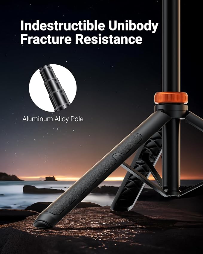EUCOS 62" Magnetic Phone Tripod for iPhone, Selfie Stick Tripod with Remote | N52 Strong Magnetic Phone Stand, Extendable Cell Phone Stand for Video Recording, Travel - Image 7