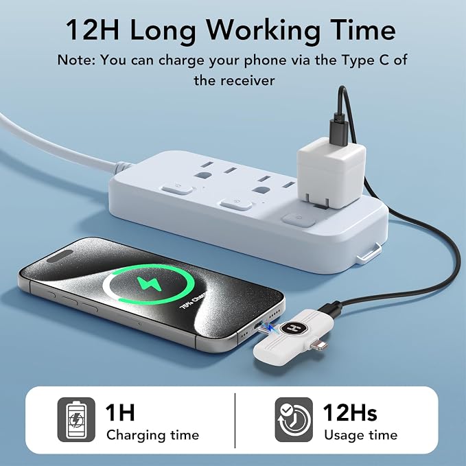HEHOTTC Mini Wireless Lavalier Microphone for iPhone, iPad, Android Phone - 2in1 Microfono Lapel Bluetooth Mic for Recording, Clip on Omni Lav Mic for Video Recording, Tiktok, YouTube, Vlog - Image 6