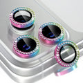 Choiche for iPhone 17 Pro/iPhone 17 Pro Max Camera Lens Protector | Ultra HD, Bling 9H Tempered Glass Camera Cover Screen Protector Metal Ring Decoration Accessories (Diamond-Colorful) by Choiche