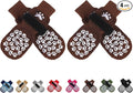 EXPAWLORER Anti Slip Dog Socks to Prevent Licking Paws, Dog Shoes for Hot Pavement, Dog Booties for Small Medium Large Senior Dogs, Traction Control Boots & Paw Protectors for Hardwood Floors Coffee by EXPAWLORER